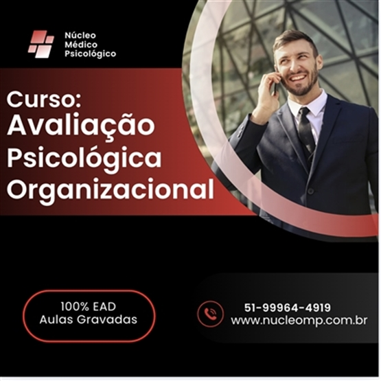 Curso Avaliação Psicológica Organizacional - 30h