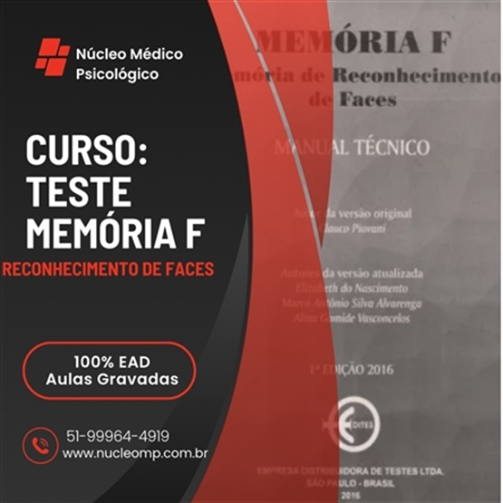 Curso Teste Memória-F - Memória de Reconhecimento de Faces - 6h