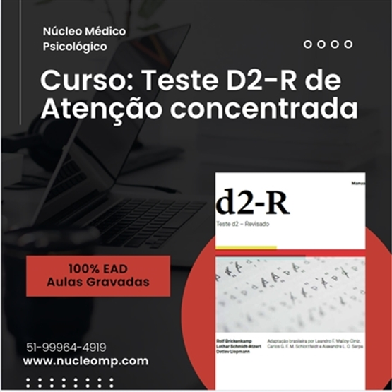 Curso d2-R Teste de Atenção Concentrada - 8h