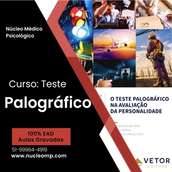 CURSO TESTE PALOGRÁFICO NA AVALIAÇÃO DA PERSONALIDADE - 20h