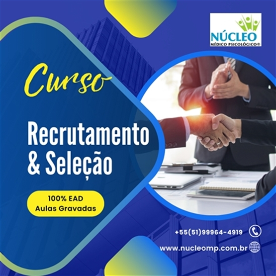 Curso Recrutamento & Seleção -30 horas