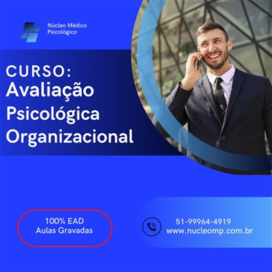 Curso Avaliação Psicológica Organizacional - 30h