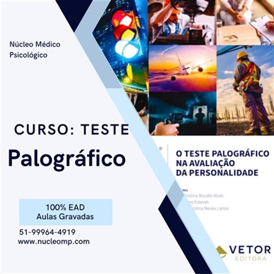 CURSO TESTE PALOGRÁFICO NA AVALIAÇÃO DA PERSONALIDADE - 20h