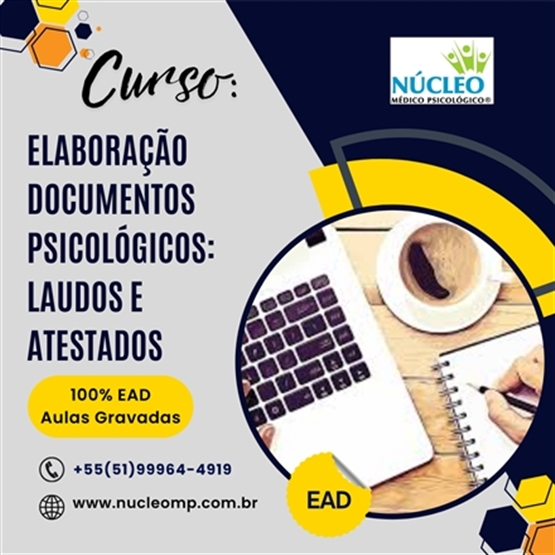 Curso Elaboração de Documentos Psicológicos- 12h