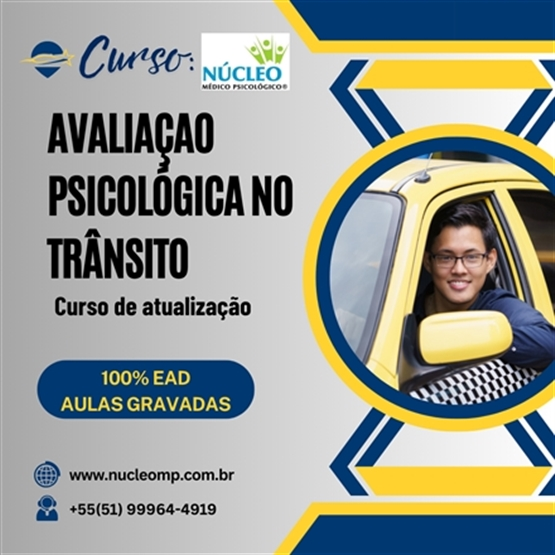 Curso Avaliação Psicológica no Trânsito - 20h