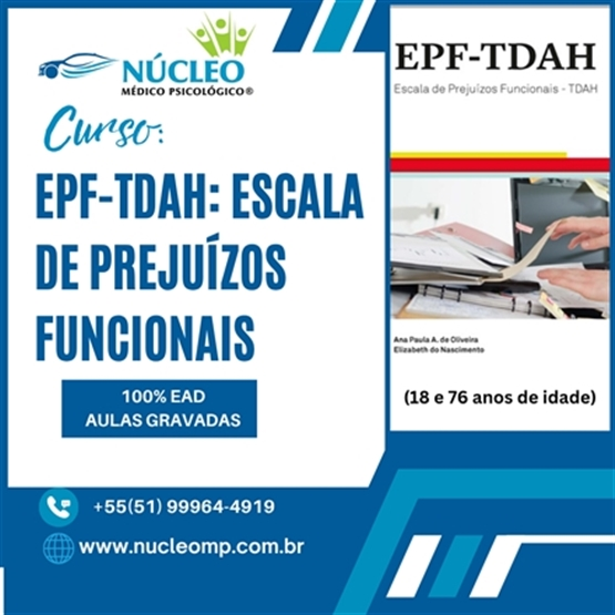 Curso Escala de Prejuízos Funcionais EPF-TDAH- 12h