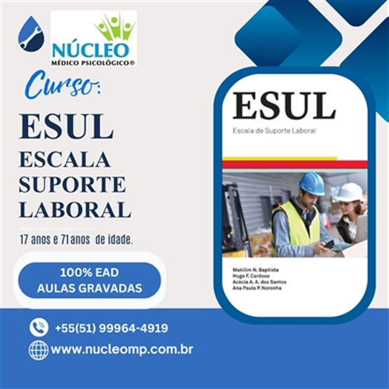 Curso Escala de Suporte Laboral ESUL - 6h
