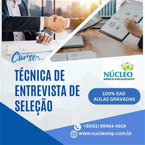Curso Técnica de Entrevista de Seleção - 6h