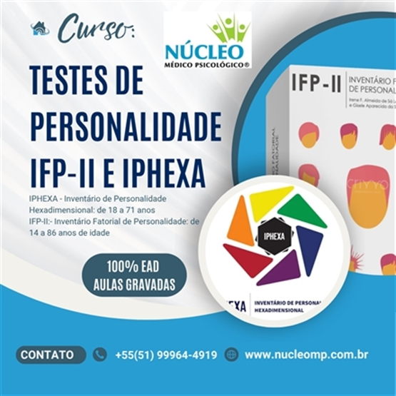 Curso Testes de  Personalidade IFP-II E IPHEXA - 6h