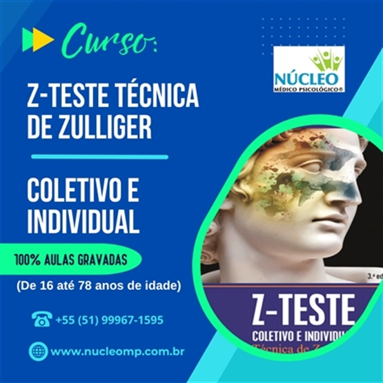 Curso: Técnica de Zulliger – Z-Teste Individual e Coletivo (Klopfer) - 8h