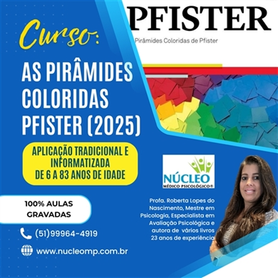Curso: Teste Pirâmides Coloridas de Pfister (6 a 83 anos: 2025) - 20h